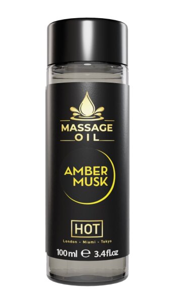 HOT Massageöl Amber & Musk 100 ml