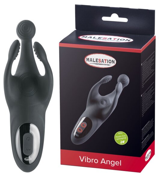 Malesation Vibro Angel Auflege-Vibrator schwarz