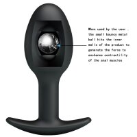 Pretty Love Analplug Silikon Schwarz 8,4 cm