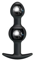 Pretty Love Analplug Duo Silikon Schwarz 10,4 cm