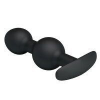 Pretty Love Analplug Duo Silikon Schwarz 10,4 cm
