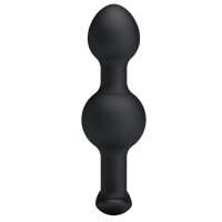 Pretty Love Analplug Duo Silikon Schwarz 10,4 cm