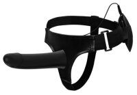 Pretty Love Strap On Vito vibrierend Schwarz 17 cm