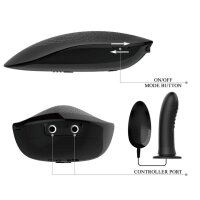 Pretty Love Strap-On Myron vibrating black 18,5 cm