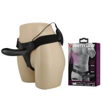 Pretty Love Strap-On Myron vibrating black 18,5 cm