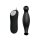Pretty Love vibrating butt plug with controller black 2,8 cm