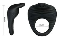 Pretty Love Ring vibrierend Schwarz 2,5 cm