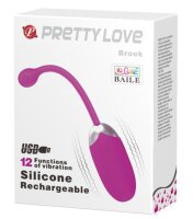 Pretty Love vibrierendes Ei Brook violett