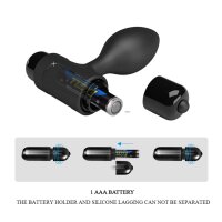 Pretty Love Analplug Vibra vibrierend schwarz 2,7 cm