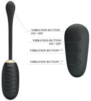 Pretty Love Vibro - Ei Doreen Schwarz mit Fernbedienung