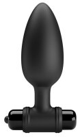 Pretty Love Analplug vibrierend Schwarz 3,8 cm