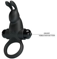 Pretty Love Cockring Rabbit Schwarz