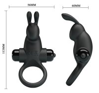 Pretty Love Cockring Rabbit Schwarz