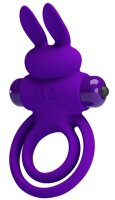 Pretty Love Vibro Cockring Rabbit Purple