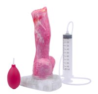 PINKALIEN Squirting Silicone Dildo 28 cm