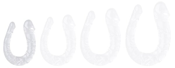 ClearlyHorny Doppeldildo Transparent U Jelly S