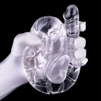 ClearlyHorny Doppeldildotransparent U Jelly XL