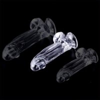 ClearlyHorny Dildo Kolk M transparent 14 cm