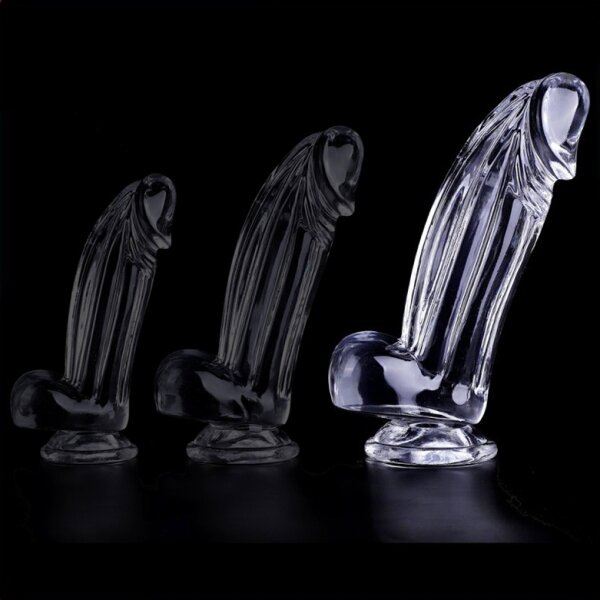 ClearlyHorny Dildo Kolk L transparent 16 cm