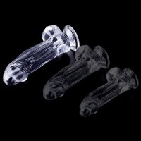 ClearlyHorny Dildo Kolk L transparent 16 cm