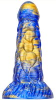 MetallicAnal Dildo Cyrix Gold Blue 15,5 cm