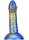 MetallicAnal Dildo Fantasy Saperli Gold Blue 16 cm