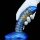 MetallicAnal Dildo Fantasy Saperli Gold Blue 16 cm