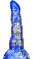 MetallicAnal Dildo Fantasy Scopio Blue Gold  17 cm