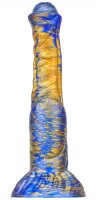 MetallicAnal Dildo Jumbox Gold Blue 21 cm