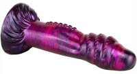 MetallicAnal Dildo Fantasy Croq Black Purple 19 cm