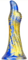 MetallicAnal Fantasy Dildo Dukix Blue Gold 14 cm