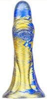 MetallicAnal Fantasy Dildo Dukix Blue Gold 14 cm