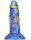 MetallicAnal Dildo Fantasy Bulstrix Blau Gold 15 cm