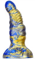MetallicAnal Dildo Fantasy Nirp Blue Gold 15 cm