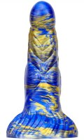 MetallicAnal Dildo Fantasy Nirp Blue Gold 15 cm