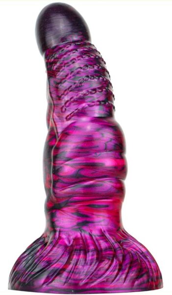 MetallicAnal Dildo Fantasy Nirp Black Purple 15 cm