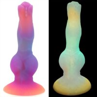 unicorny Wolf Dildo brightly colored 23 cm