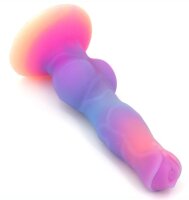 unicorny Wolf Dildo brightly colored 23 cm