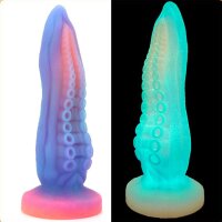 Unicorn Octopus Dildo glowing