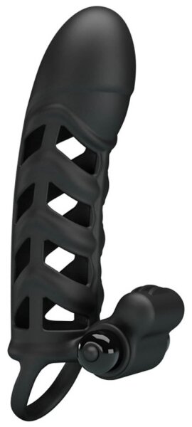 Pretty Love vibrating penis sheath black