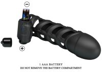 Pretty Love vibrating penis sheath black