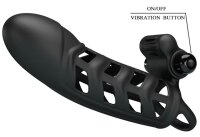 Pretty Love vibrating penis sheath black