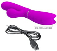 Pretty Love Vibrator Rabbit Clit Vibe Pink