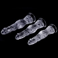 ClearlyHorny Monster Dildo Transparent Kail M