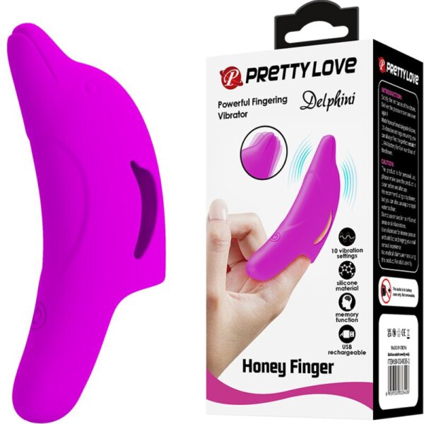 Pretty Love Delfin Fingeraufsatz Vibrator pink