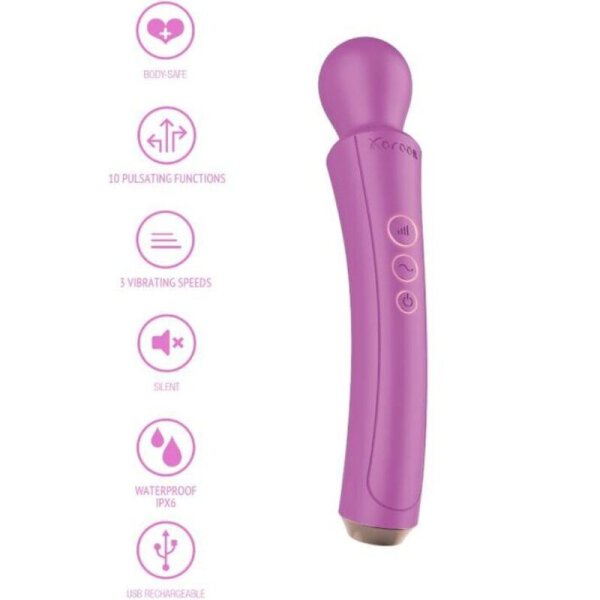 XOCOON massage stick curved fuchsia