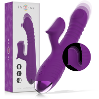 Intense Multifunktionvibrator Lila mit Klitorisstimulation