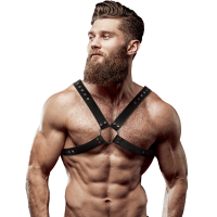Fetish Submissive Attitude - Eco Leather Crossed Chest...