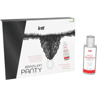 intt Brazilian Black Panty with Pearls and Lubricant Gel...