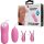 Pretty Love electric shock nipple clamps and vibrating egg pink